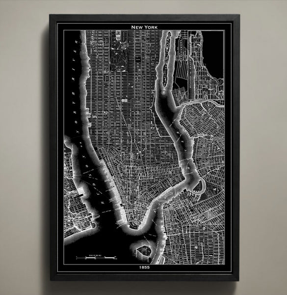 Map Print, NEW YORK CITY - Map Prints by GeoArtShed
 - 1