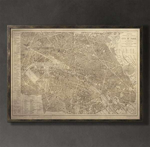 Map Print, PARIS - Map Prints by GeoArtShed
 - 1