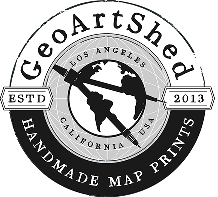 Map Prints by GeoArtShed