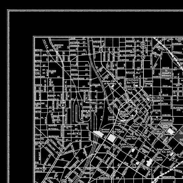 Map Print, ATLANTA - Map Prints by GeoArtShed
 - 3