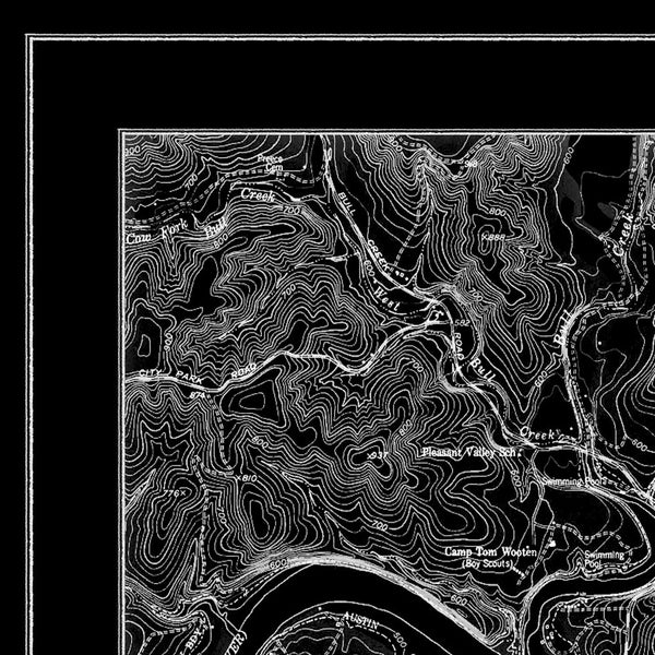 Map Print, AUSTIN - Map Prints by GeoArtShed
 - 3
