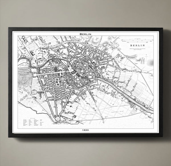 Map Print, BERLIN - Map Prints by GeoArtShed
 - 2