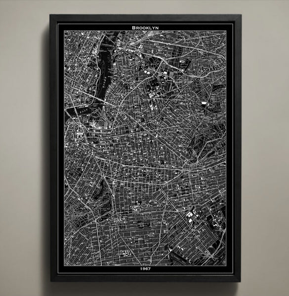 Map Print, BROOKLYN - Map Prints by GeoArtShed
 - 1