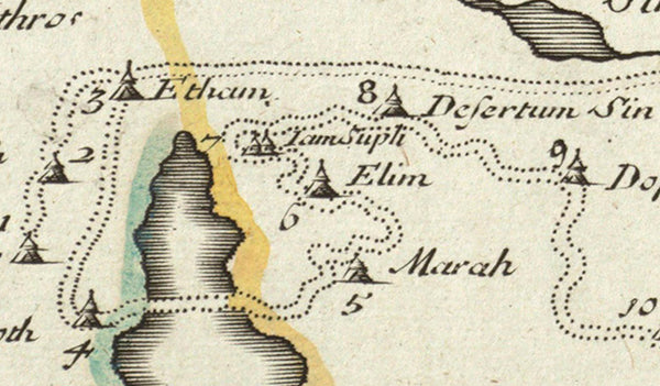 Map of Canaan | Ancient Canaan Map | Biblical History Map Print