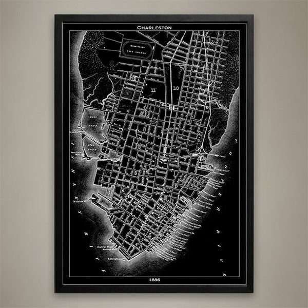 Map Print, Charleston - Map Prints by GeoArtShed
 - 1