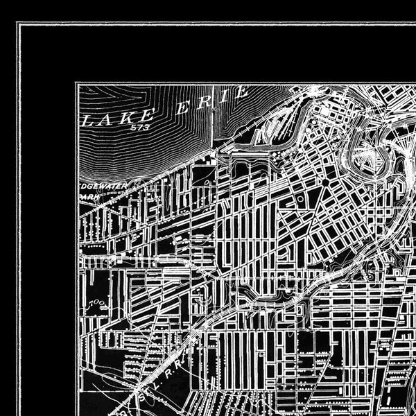 Map Print, CLEVELAND - Map Prints by GeoArtShed
 - 3