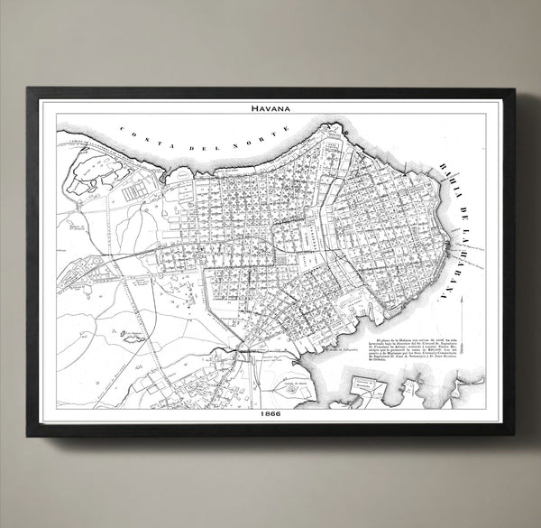 Map Print, HAVANA - Map Prints by GeoArtShed
 - 2