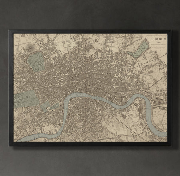 Map Print, LONDON - Map Prints by GeoArtShed
 - 1
