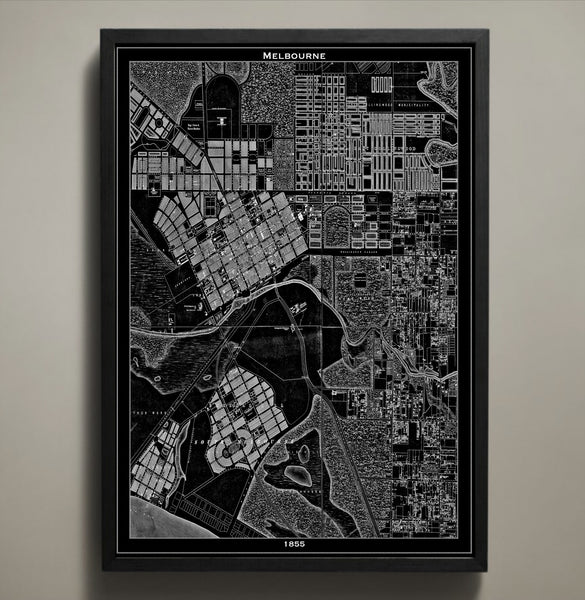 Map Print, MELBOURNE - Map Prints by GeoArtShed
 - 1