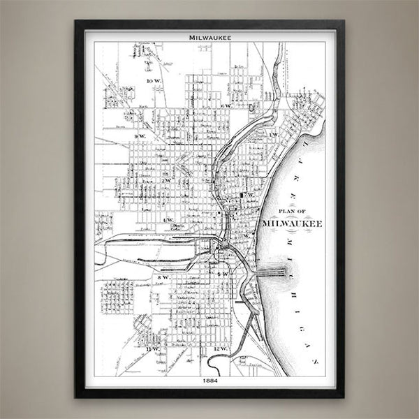 Map Print, Milwaukee - Map Prints by GeoArtShed
 - 2