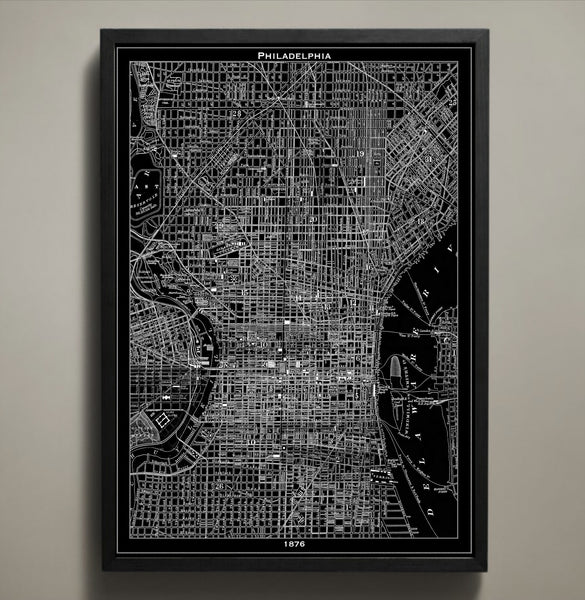 Map Print, PHILADELPHIA - Map Prints by GeoArtShed
 - 1