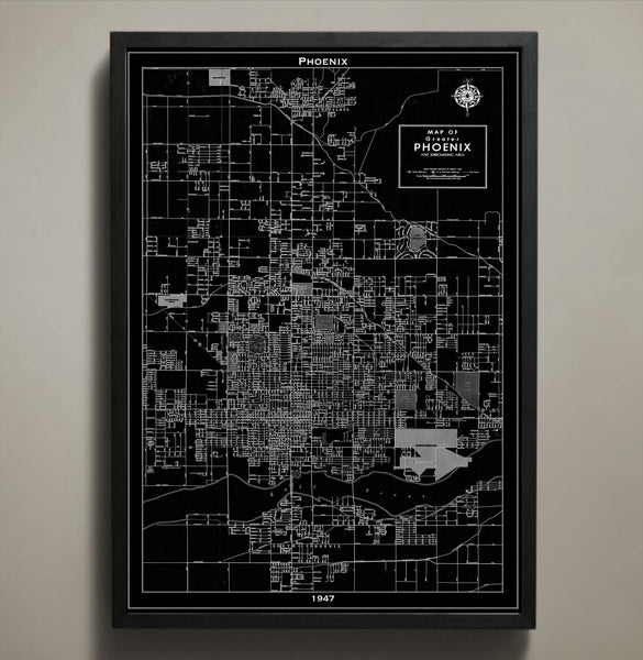 Map Print, PHOENIX - Map Prints by GeoArtShed
 - 1