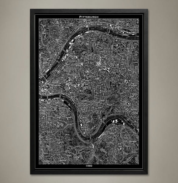 Map Print, PITTSBURGH - Map Prints by GeoArtShed
 - 1