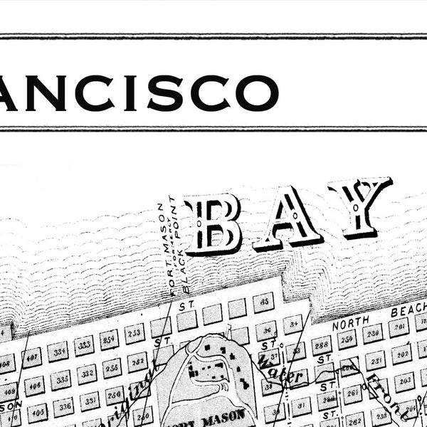 Map Print, SAN FRANCISCO - Map Prints by GeoArtShed
 - 4