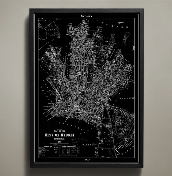 Map Print, SYDNEY - Map Prints by GeoArtShed
 - 1