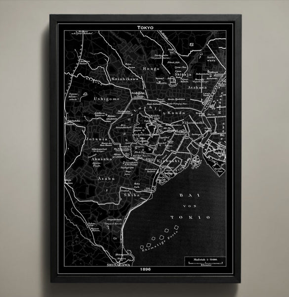 Map Print, TOKYO - Map Prints by GeoArtShed
 - 1