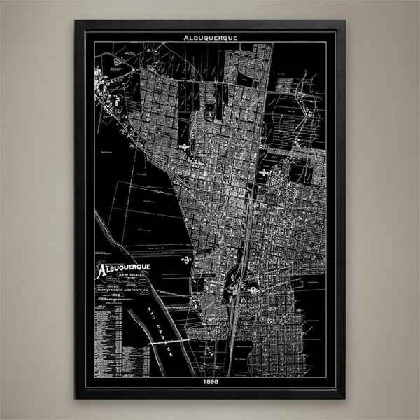 Map Print, ALBUQUERQUE - Map Prints by GeoArtShed
 - 1