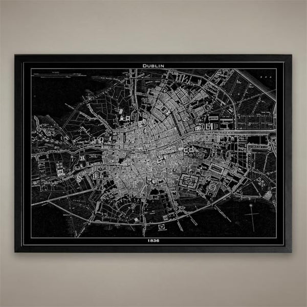Map Print, Dublin - Map Prints by GeoArtShed
 - 1